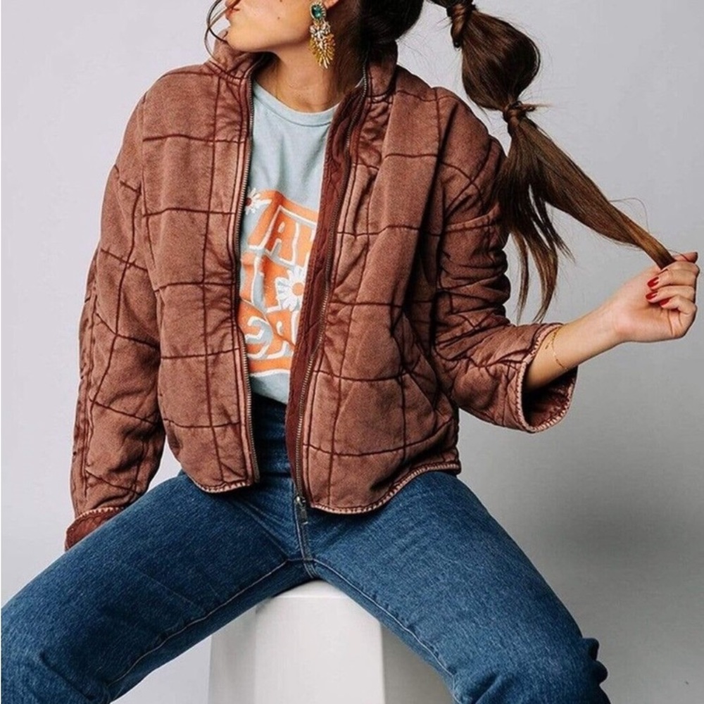 Free People Dolman Quilted Jacket